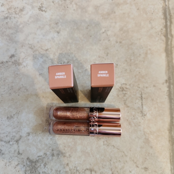 Anastasia Beverly Hills Other - Two (2) Anastasia Beverly Hills Lip Gloss Amber Sparkle 3.1 Ml Mini